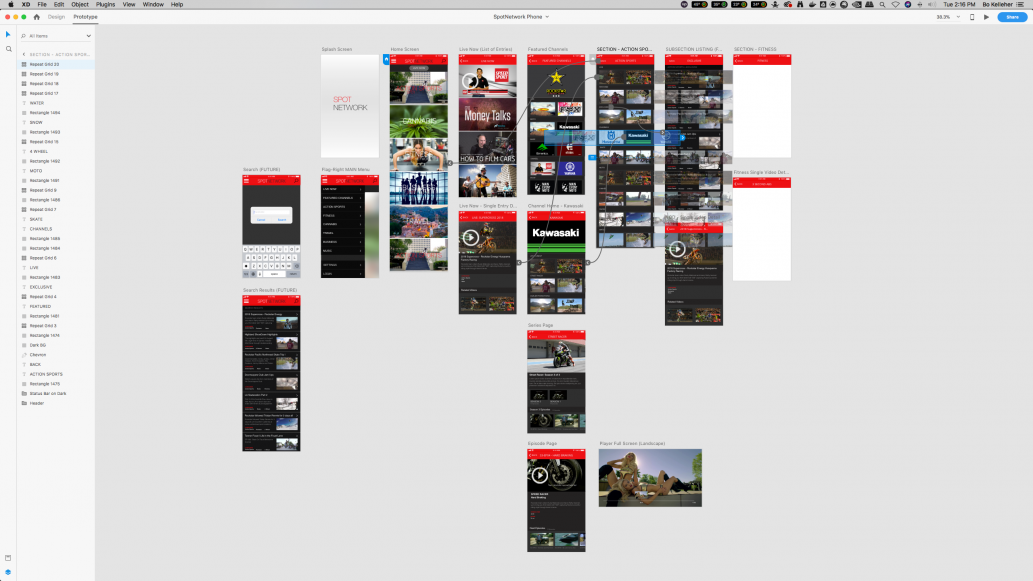 Spot Network App Design